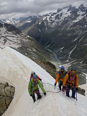 Stage Rhône-Alpes, initiation à l'alpinisme.