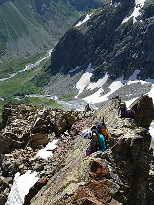 Stage Rhône-Alpes, initiation à l'alpinisme.