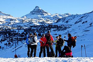 Les cimes d'Aquitaine hivernales.